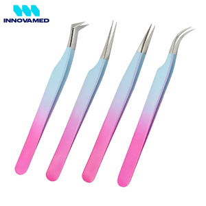 สร้างสรรค์ชุดแหนบต่อขนตาทรงตรง4ชิ้นพร้อมปลายแหลมอุปกรณ์เสริมความงามทำจากสเตนเลสสตีล - Product Image 5