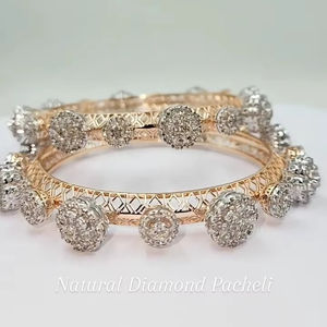 Bracelet en diamant synthétique de laboratoire en or Bracelet en diamant synthétique léger en or blanc Bracelet en diamant synthétique élégant et élégant - Product Image 2