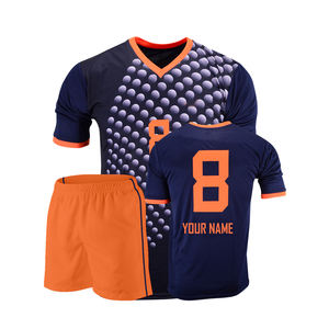 OEM ชุดยูนิฟอร์มฟุตบอลพิมพ์ลายซับลิเมชันใหม่ออกแบบได้ตามที่ต้องการพร้อมพิมพ์โลโก้ - Product Image 1