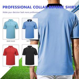 Camiseta Polo de Árbitro de Adam Smitty, Secado Rápido, Cómoda, de Algodón y Poliéster, Transpirable, con Bordado Sólido en la Parte Delantera - Product Image 4