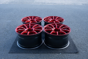 Rcsr Volk <span class=keywords><strong>ZE40</strong></span>แข่งรถ HYPER RED ADVAN rsiii ปลอมแปลงตาข่ายอะลูมิเนียมอัลลอย ET15 130มม. สำหรับรถ Audi - Product Image 4