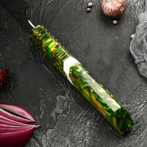 Venta al por mayor personalizado de alta calidad OEM ODM servicio profesional hecho a mano cocina Chef cuchillo de acero inoxidable con cubierta de cuero - Product Image 3