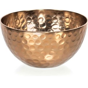 Bol rond en fer martelé couleur or de petite taille au design moderne en aluminium pour la cuisine et la décoration de mariage - Product Image 5