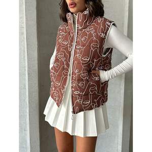 Chalecos Acolchados para Mujer con Estampado Mixto y Refuerzo de Fibra, Disponibilidad al por Mayor - Product Image 3