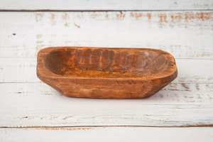 Pequeños cuencos de pan para servir tazón de madera de mango esmaltado - Product Image 3