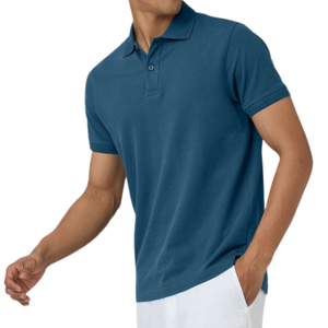 Camiseta Polo de Algodón Premium para Hombre, Producción OEM, Textura Suave, Tejido Transpirable, Suministro OEM para Exportación - Product Image 1
