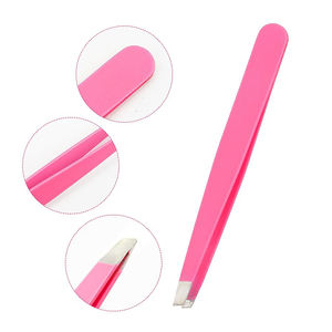 2025 Mejor logotipo personalizado y pinzas de cejas empaquetadas en color Características convenientes con pelos puntiagudos Venta caliente al por mayor - Product Image 4