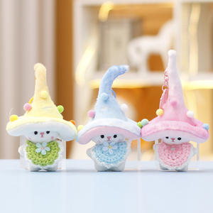 Jouets en peluche <span class=keywords><strong>Kawaii</strong></span> 15cm porte-clés elfe champignon poupée en peluche peluche porte-clés sac breloque peluches cadeau <span class=keywords><strong>de</strong></span> noël - Product Image 2