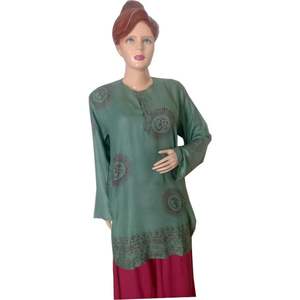 Gasa de alta calidad, tela 100% de algodón, precio al por mayor, ropa Lisa personalizada, estilo de artículo antitécnico - Product Image 3