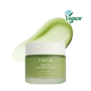 Crema Calmante Biologica al Matcha per Pelli Sensibili 50ml, Crema Viso e Corpo al Collagene Vegana, Certificata GMP, con Burro di Karité per la Pulizia dell'Acne - Product Image 1