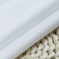 Tissu Jacquard CVC 100/2 en Coton Peigné 80% et Polyester 20%, Haute Densité, Blanchi, Respirant, Finition à l'Ammoniaque Liquide, Facile d'Entretien