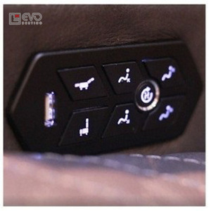 Asiento de cuero auténtico para cine en casa, sillón reclinable de lujo con taza, 9320 - Product Image 6