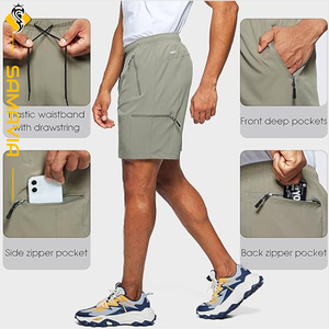 Pantalones Cortos Personalizados para Hombre, Bermudas Transpirables de Secado Rápido para Correr, Ropa Deportiva de Entrenamiento con Bolsillos - Product Image 4