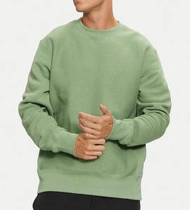 เสื้อสเวตเชิ้ตผู้ชายทรงโอเวอร์ไซส์ ไซส์ XXS ผ้าคอตตอนผสม 100% สไตล์ลำลองสำหรับฤดูหนาว พร้อมตัวอักษรปัก ด้วยเทคนิคการย้อมแบบกำหนดเอง - Product Image 1