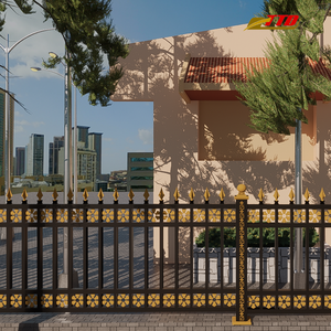 Clôtures de luxe en fer forgé pour les maisons qui créent des frontières sûres tout en améliorant l'attrait des bordures avec une sophistication artistique - Product Image 1