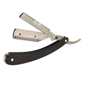 Wooden Handle Straight Blade <b>Razor</b>\Professional Re Useable Barber <b>Razor</b> Stainless Steel for <b>Men</b> Shaving - Product Image 1