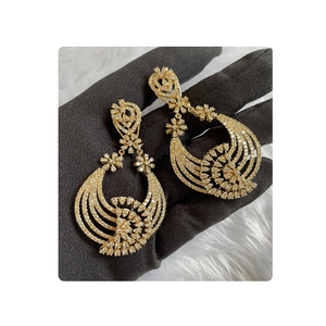 Pendientes de diamantes naturales de calidad superior, oro amarillo de 14 quilates, compromiso de pureza, regalo de boda, hecho en La India para mujer - Product Image 6