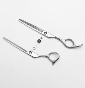 Tijeras Profesionales de Acero Inoxidable para Peluquería Canina, Estilo GEM, 6.5 Pulgadas, Prácticas Tijeras de Entresacar para Mascotas - Product Image 5