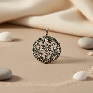 Colgante de Plata 925 con Baño de Rodio, Corte Esmeralda en Forma de Diamante Geométrico, para Mujer, Joyería Art Deco, Regalos - Product Image 3