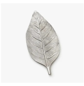 Bandeja de hojas de aluminio de primera calidad, bandeja de servicio decorativa de Metal artesanal para bodas, bandeja de servicio de mesa de alta calidad - Product Image 1