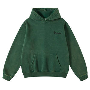 Venta al por mayor Otoño Invierno manga larga peso pesado Sudadera con capucha 100% algodón 420g lavado ácido personalizado Sudadera con capucha - Product Image 4