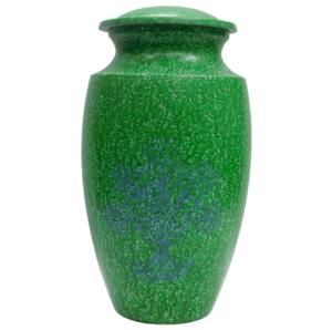 โกศศพทำจากอลูมิเนียมโกศศพด้วยโลหะโกศมีแหวนพิวเตอร์โกศมนุษย์ขี้เถ้าโกศ - Product Image 2