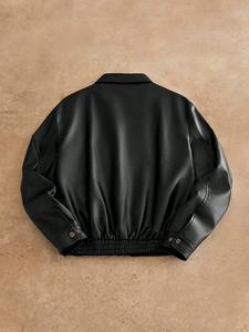 Lupin fieltro logotipo personalizado 2025 nuevo sostenible secado rápido cuero genuino búfalo hombres chaquetas de cuero Sialkot Pakistán venta al por mayor - Product Image 2