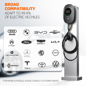 Nouvelle borne de recharge murale intelligente pour véhicules électriques <span class=keywords><strong>7kW</strong></span> 11kW 22kW Type 2 Câble 5M Station de recharge domestique AC Carte RFID pour connexion Wi-Fi - Product Image 5
