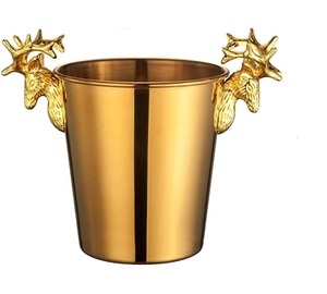 Meilleure vente de seau à glace en métal personnalisé pour décor d'événements de bar à la maison d'hôtel disponible à la quantité en vrac. - Product Image 2