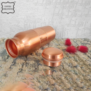 Vente en gros du meilleur gobelet design en acier inoxydable, bouteille en cuivre de yoga à eau martelée, couvercle étanche, consommation directe, style unique - Product Image 6