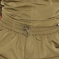 Ensemble court deux pièces avec haut court zippé en toile vintage unie de haute qualité pour femme, taille personnalisable, imperméable et anti-boulochage