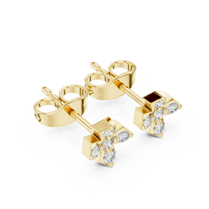 Pass Diamond Tester VVS Moissanite joyería fina Iced Out Round Sterling Silver 925 Hip Hop Nugget Stud pendientes para mujeres - Product Image 5