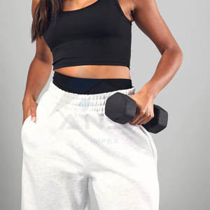 Pantalones Deportivos de Invierno Personalizados para Mujer, Corte Regular, Lona, Frente Plano, Pantalones Deportivos de Chándal con Servicio OEM - Product Image 5