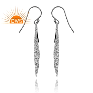 Best Quality Oxidized Sterling <b>Silver</b> Leaf Design <b>Dangle</b> <b>Earring</b> Custom Jewelry For Women Gift For Her - Product Image 3
