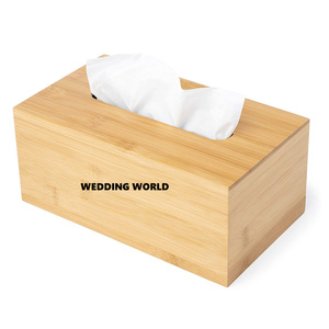 Boîte à mouchoirs en bois fantaisie classique élégant à la main forme Rectangle Top vente mariage décoratif nouvelle boîte à mouchoirs en bois en gros - Product Image 1