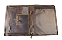 Portefeuille A4 en cuir multifonction personnalisé Dossier de présentation Padfolio en cuir de haute qualité Portefeuille A4