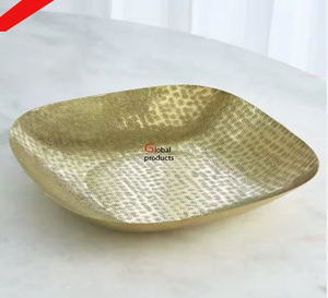 Cuenco para servir chocolate y postre de aluminio y metal con acabado dorado de nuevo aspecto para restaurante y bar de hotel - Product Image 2