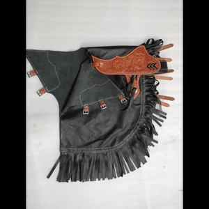 Chinks / Chaps occidentales de cuero de gamuza hechos a medida, equipo de equitación suave y duradero para rodeo, Rancho, equitación. - Product Image 5