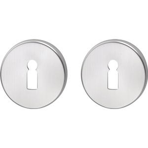 Paire de rosettes pour clés en acier inoxydable 55 avec écusson F00 de 8 mm d'épaisseur, porte-clés ronds en métal EDI BB - Product Image 1