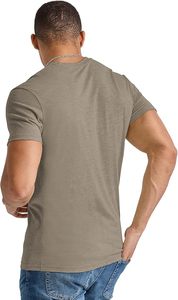 Camiseta de gimnasio para hombre superventas 100% algodón nueva ajustada de secado rápido cuello redondeado equipo de microfibra ajuste personalizado para adultos para - Product Image 2