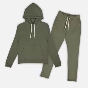 Ensemble de sweat à capuche jogger vierge avec logo personnalisé nouvelle mode unie pour couples vêtements de sport survêtement pour hommes ensembles de survêtements 2 pièces - Product Image 3