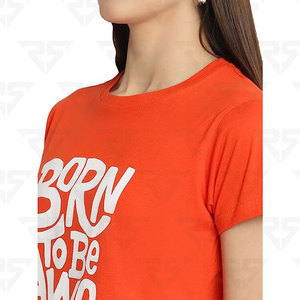 Preneum, Camiseta de algodón con cuello redondo para mujer, logotipo impreso, servicio OEM, venta al por mayor, camiseta de mujer de colores personalizados - Product Image 6