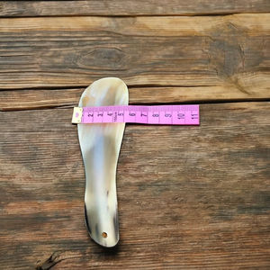 ด้ามจับสั้นเป็นมิตรต่อสิ่งแวดล้อมทำจากเขาเขาควายแท้พร้อมสลักดีไซน์เป็นของขวัญสำหรับผู้ชาย - Product Image 2