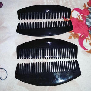 Peigne en corne de buffle de taille personnalisée en gros pour le soin des cheveux et l'utilisation de salon élégant peigne en corne naturelle pour les soins de santé - Product Image 4