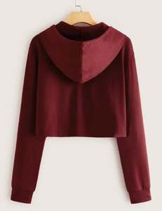 Sudadera Corta Deportiva de Algodón Orgánico para Mujer, Estampado Suave, Secado Rápido, Estilo Desgastado, Algodón Coreano MS-SS-1042 - Product Image 5