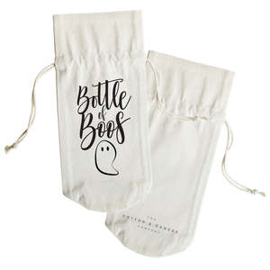 Bolsa de Vino de Lona de Algodón Inspirada en Botellas de Vino para Regalo - Product Image 2