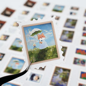 Tùy chỉnh Bưu Chính tem Washi Băng Sticker personnalised chết cắt bất thường phim hoạt hình dễ thương Tem Bưu Chính Washi Sticker Băng - Product Image 4