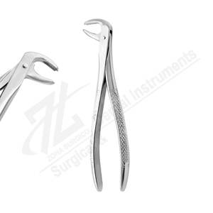 Fórceps de extracción 73A Molares inferiores Fórceps de extracción Patrón inglés Juego dental Fabricante de instrumentos quirúrgicos Pakistán - Product Image 1