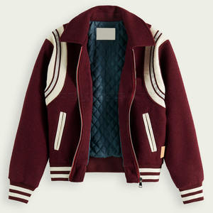 À manches longues Letterman veste hommes plaine blanc Letterman vestes 2024 vente en gros personnalisé dernière veste - Product Image 3