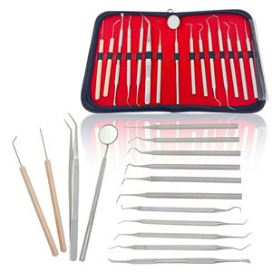 Kit chirurgical orthodontique, soins des dents, sondes en acier inoxydable, détartreurs, pincettes, miroir, pochette, Logo personnalisé - Product Image 6